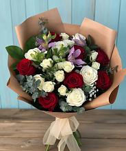 Букет цветов из:  Розы и Альстромерии #REPLACE_PRED# Ишиме