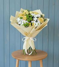 Букет цветов из:  Хризантемы и Розы в Ишиме