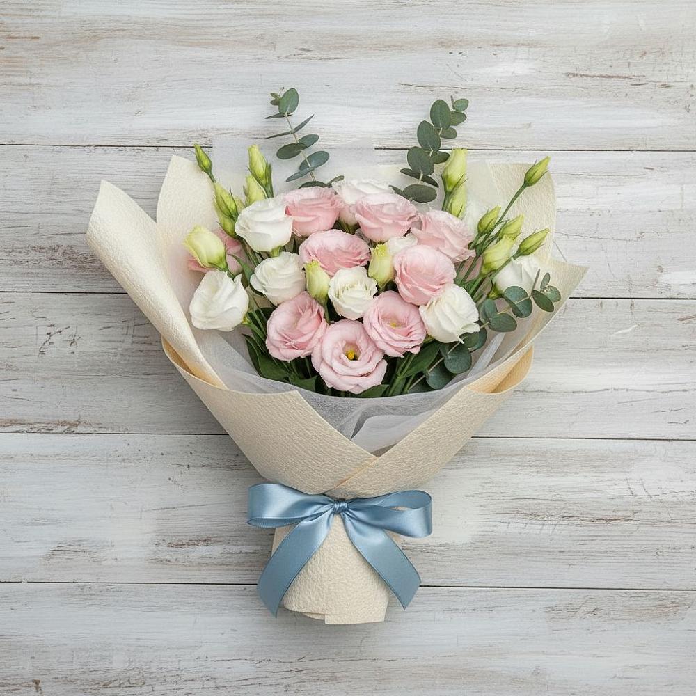 Букет шампанское в Ишиме Букет цветов из: Лизиантусы в Ишиме